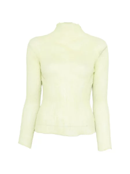 Tricou Issey Miyake cu volane lung verde