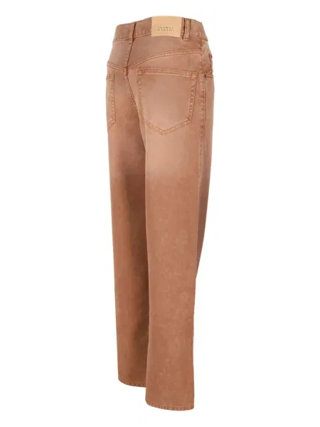 Pantaloni Isabel Marant cu 5 buzunare maro