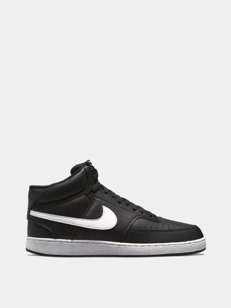 NIKE Court Vision Mid Next Nature Черевики Текстиль чорний