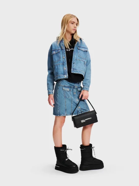 Джинсова куртка Karl Lagerfeld Jeans блакитний