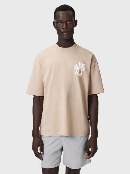 AllSaints Tricou brocart alb