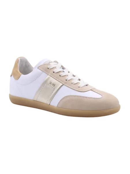 Sneakersy Nerogiardini skórzane beżowe