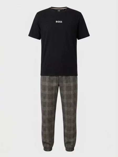BOSS BLACK Pijama Easy alb