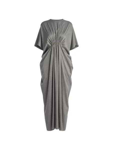 Rochie midi Irina Schrotter drapată gri