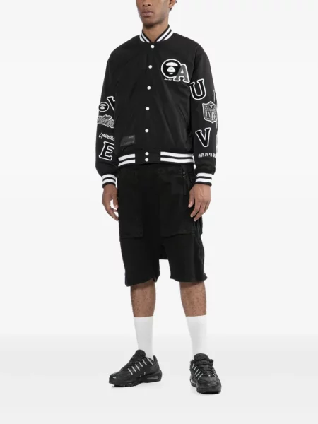 Geacă Aape By A Bathing Ape cu broderie negru