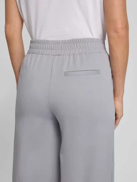 Spodnie materiałowe o kroju wide fit z dodatkiem model „Kate” Ichi