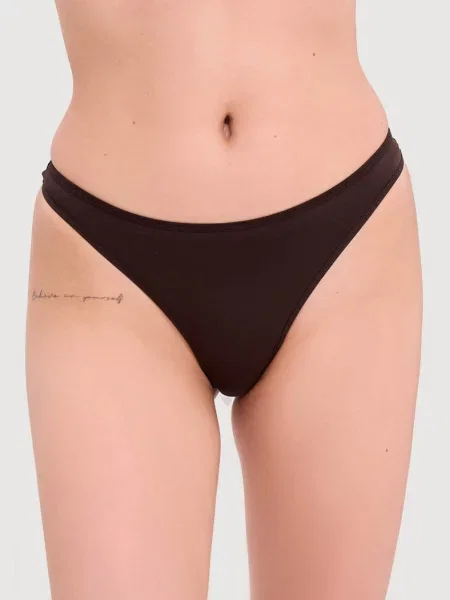 Женские стринги с низкой посадкой коричневі