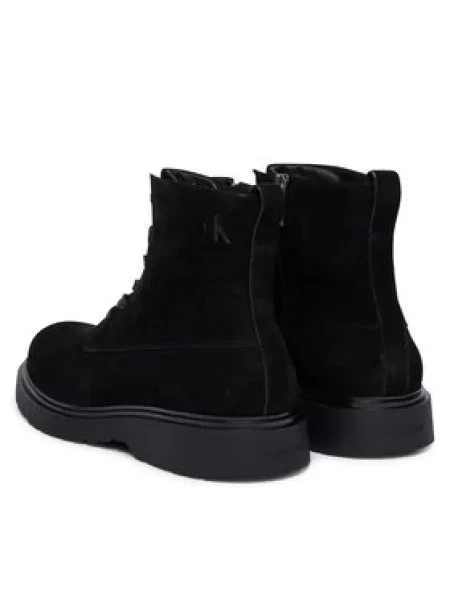 Calvin Klein Gležnjače Combat Ess Lace Up Boot Su crna