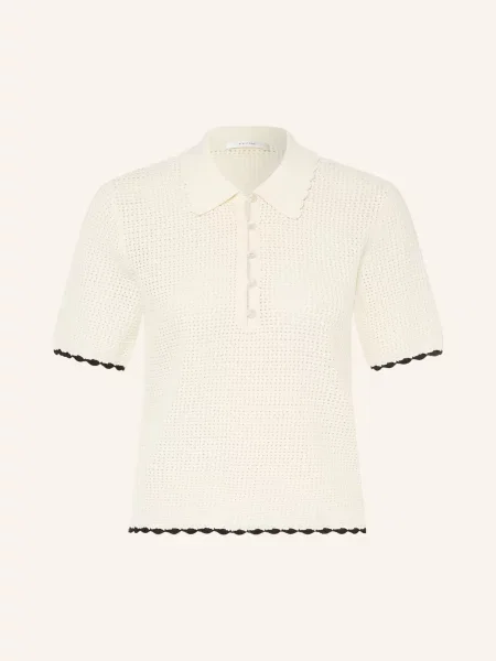 Frame Pletená Polokošile The Daybreak Polo krémová