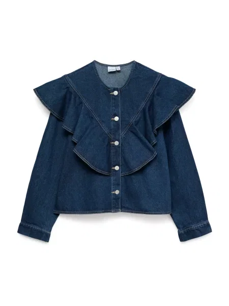 VERO MODA Halenka VMFia džínovina modrá