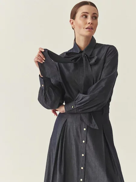 TATUUM Tricou denim albastru