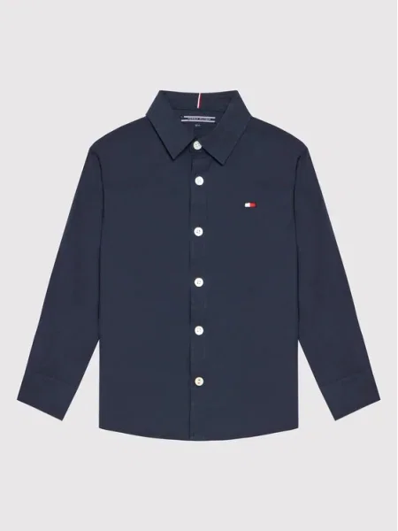 Tommy Hilfiger Риза Solid Poplin D Тъмносин