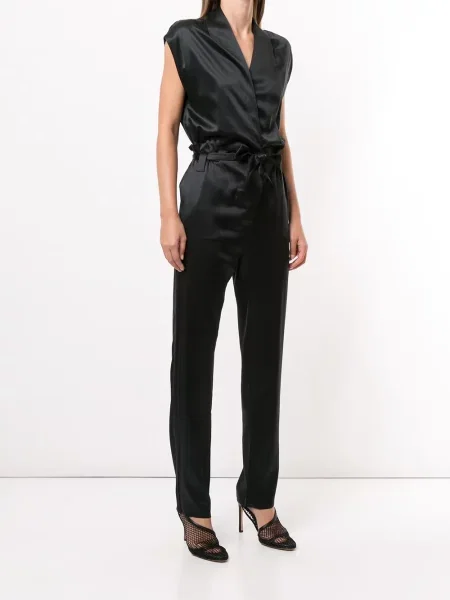 Jedwabny talia kombinezon Rta czarny