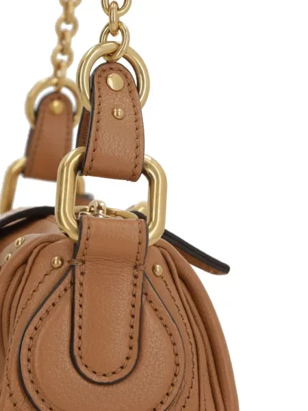 Geanta de piele Chloé din piele maro