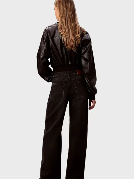 Широкие джинсы Calvin Klein Jeans черные