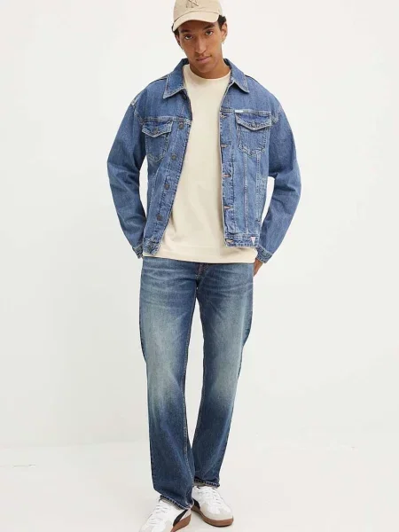 Guess Jeans tričko pánske béžová