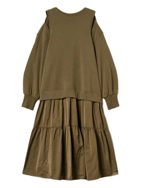 Rochie midi Twinset până la genunchi de costum verde