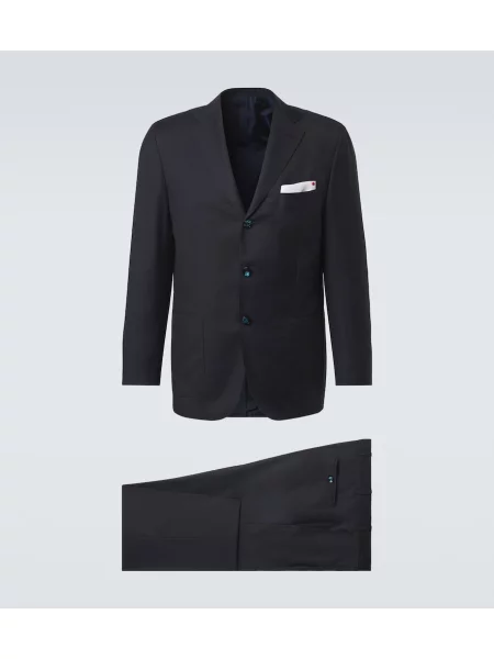 Costum Kiton de lână albastru