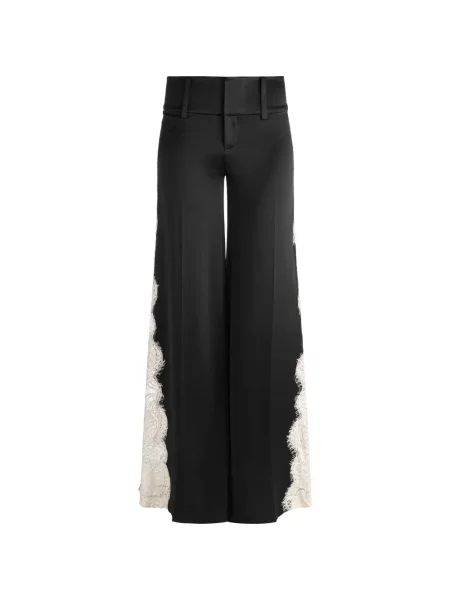Pantaloni Alice + Olivia din dantelă negru