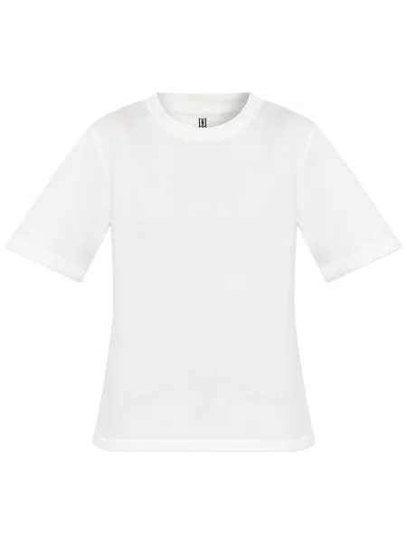 Tricou By Malene Birger cu broderie alb