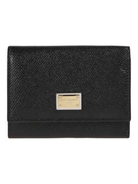 Portfel Dolce And Gabbana skórzany czarny