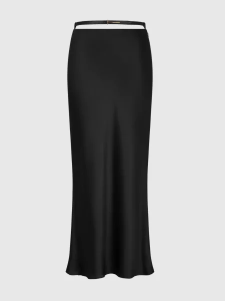 Спідниця максі із шовку з Tom Ford чорна