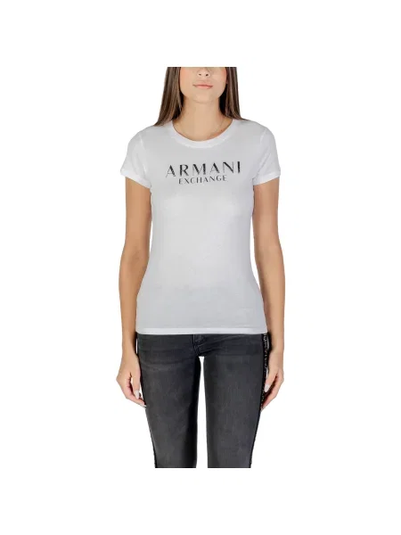 ARMANI EXCHANGE Tričko černá bílá