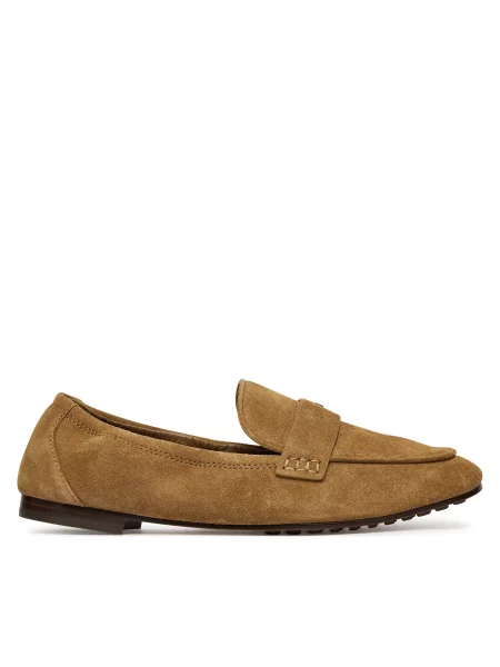 Tory Burch Лоуфъри Baller Loafe кафяв