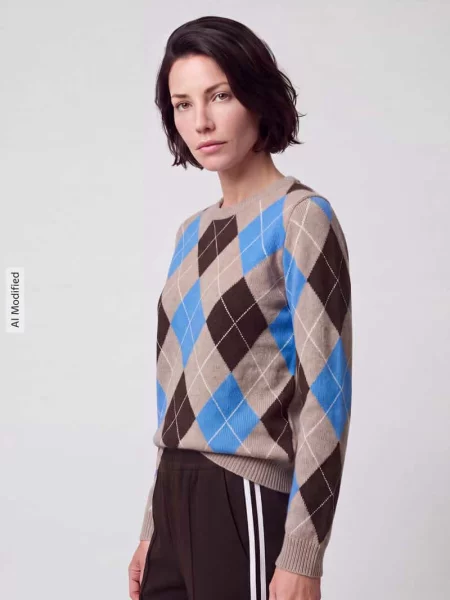 Sweter z czystego kaszmiru o kroju regular fit Jake*s Casual niebieski