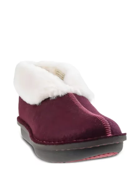 Szőrös szőrme díszítés otthoni papucs Clarks Originals lila