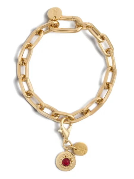 Pandantiv La Doublej cu strasuri roșu