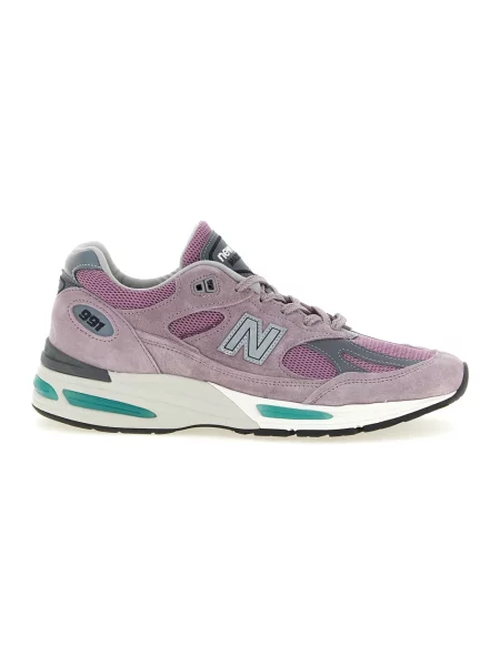 Sneakersy New Balance zamszowe fioletowe