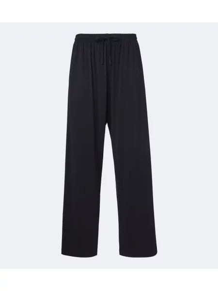 Pantaloni Gucci din jerseu negru