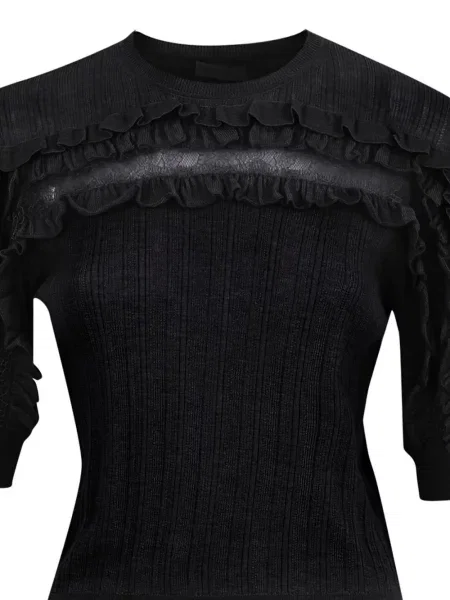 Bluza Ulla Johnson s čipkom crna