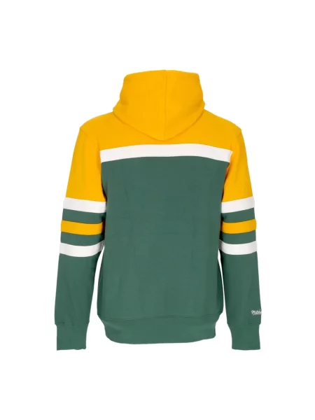 Bluza z kapturem Mitchell & Ness z kapturem zielona