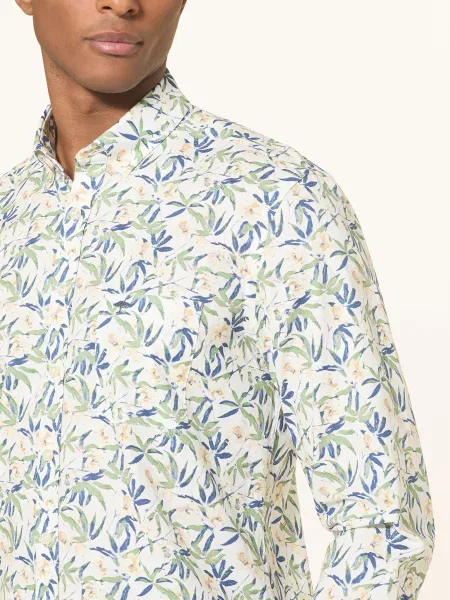 Fynch-Hatton Košile Regular Fit zelená / tmavě žlutá modrá