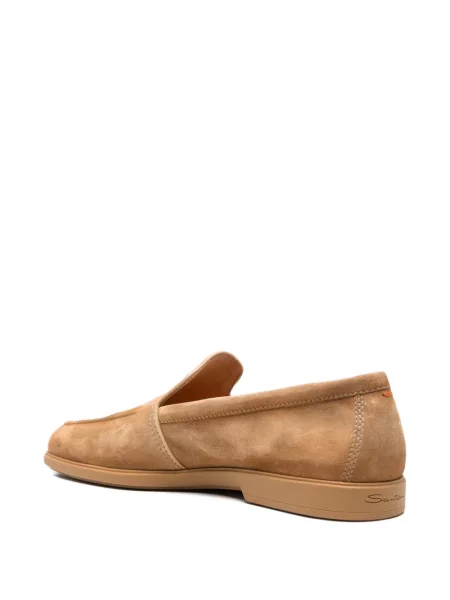 Chiloți Santoni din piele de căprioară slip-on