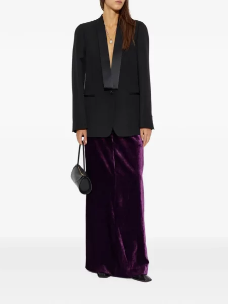 Fusta maxi Maison Margiela de catifea violet