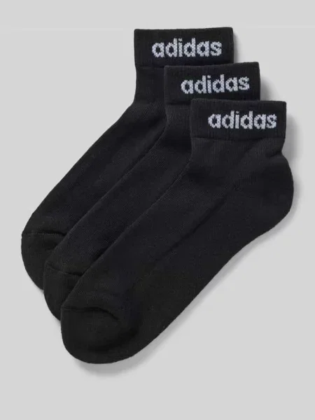 Krótkie skarpety Adidas Sportswear z nadrukiem czarne