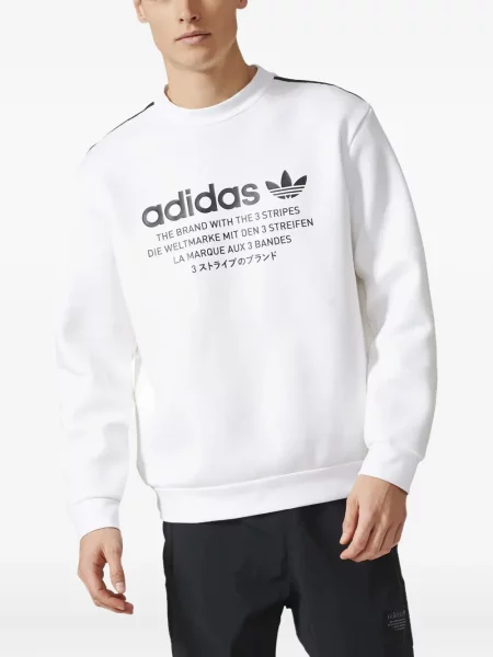 Tricou Adidas alergare din fleece streetstyle gri