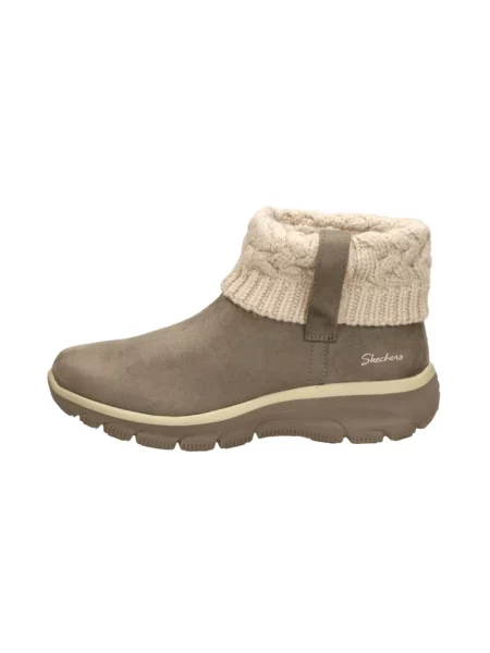 Botki Skechers zamszowe beżowe