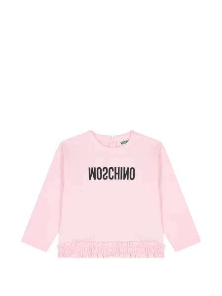 Koszulka dziecięca Moschino różowa