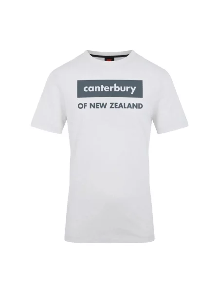 T-shirt logo Canterbury biała