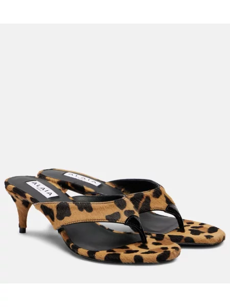 Stringi Alaïa brązowe