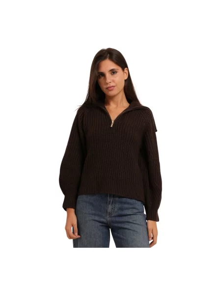 Sweter Armani Exchange wełniany brązowy
