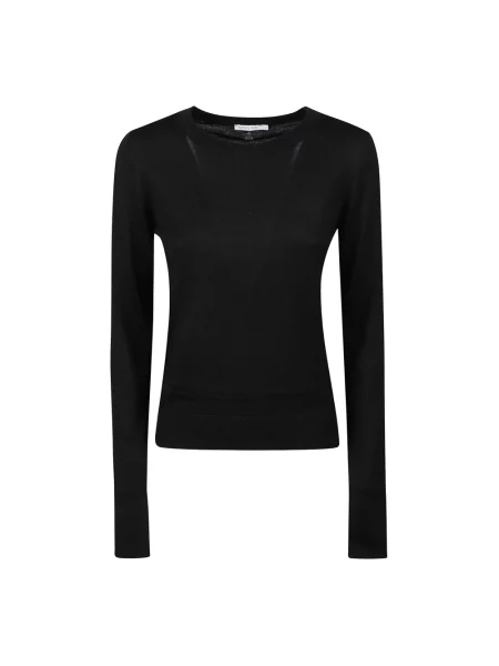 Sweter Patrizia Pepe z długim rękawem czarny