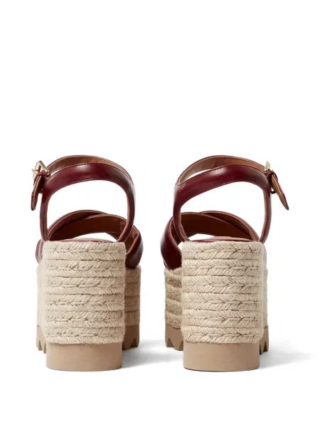 Sandale Stella Mccartney cu platformă cu bretele maro