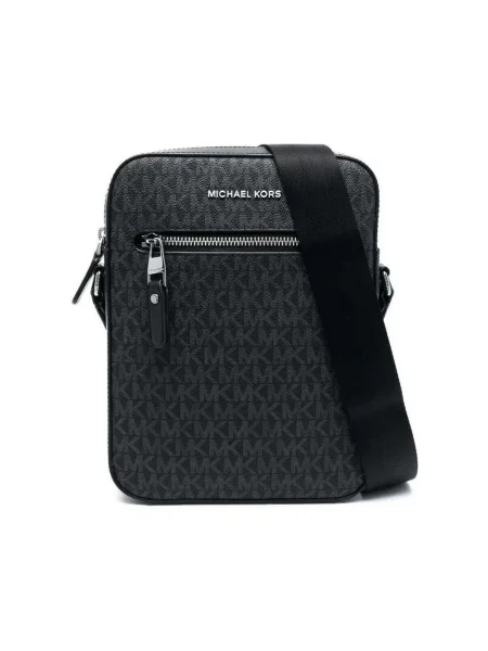 Michael Kors Geantă de umăr gri deschis negru