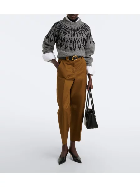 Pantaloni Altuzarra conici verde