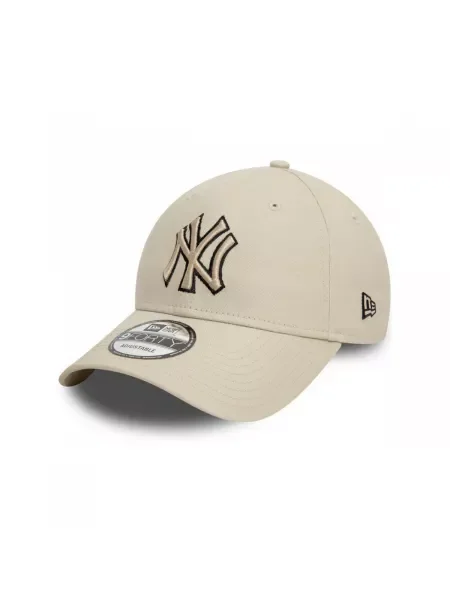 New Era Team Outline New York Yankees világos színű baseball sapka. Méret: OS bézs